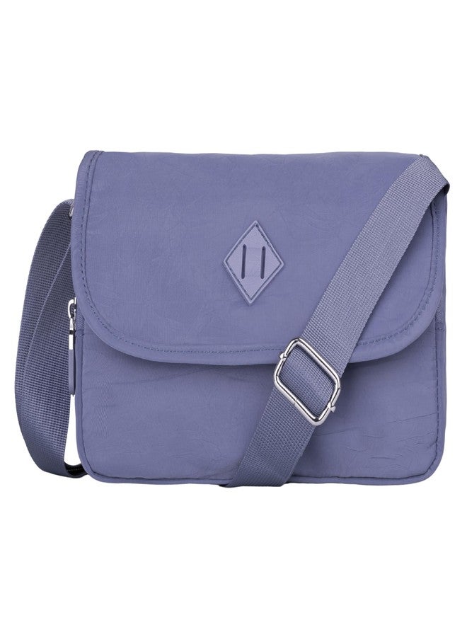 MISTYCDEP Crossbody Purse for Women, Nylon Waterproof Shoulder Purse, Messenger and travelling Bag Lightweight, Long Strap (Blue 118) - Image 1